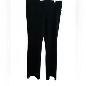 Centre Ville Paris black tonal striped dress flare trousers size 4.